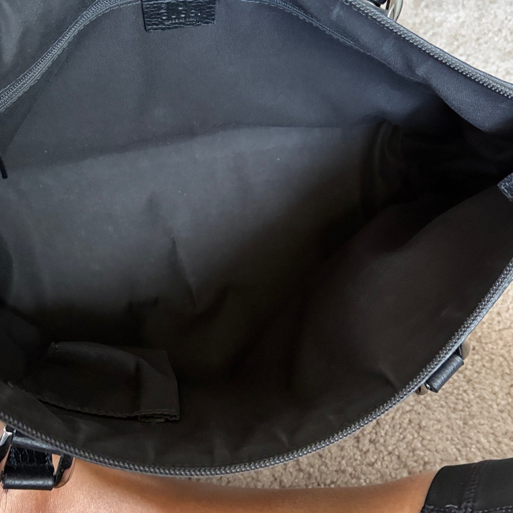Gucci Black Monogram Canvas Shoulder Bag - Picture 8 of 12